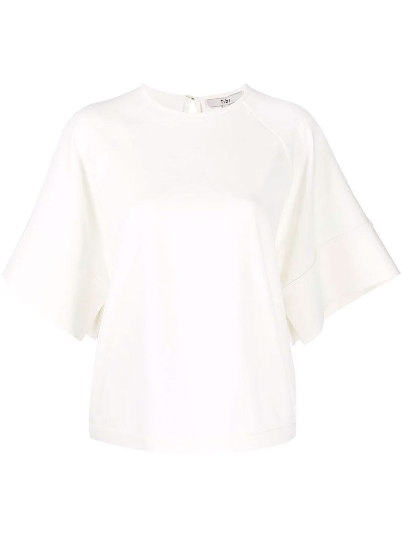 Blusa Chalky Drape de manga ancha